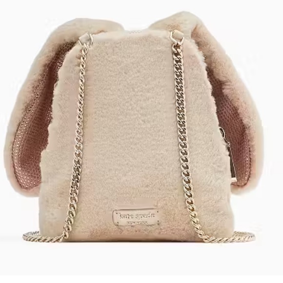 KATE SPADE BUNBUN 3D Bunny Crossbody Bag Faux Fur New With Tags - Picture 6 of 11